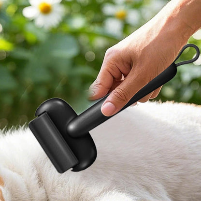 Shedding Brush, Dematting Comb, Mat Detangling Remover Grooming Tool Stainless Steel, Ergonomic Abs Handle, Comfortable Grip for Dogs and Cats Matted Hair, 9,45 Inches