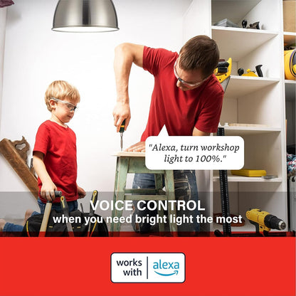 Sengled Alexa Light Bulbs, 100W Equivalent, S1 Auto Pairing with Alexa Devices, Smart Light Bulb that Work with Alexa, Bluetooth Mesh Smart Home Lighting, ‎Warm Light Bulbs, No Hub Required, 2-Pack,