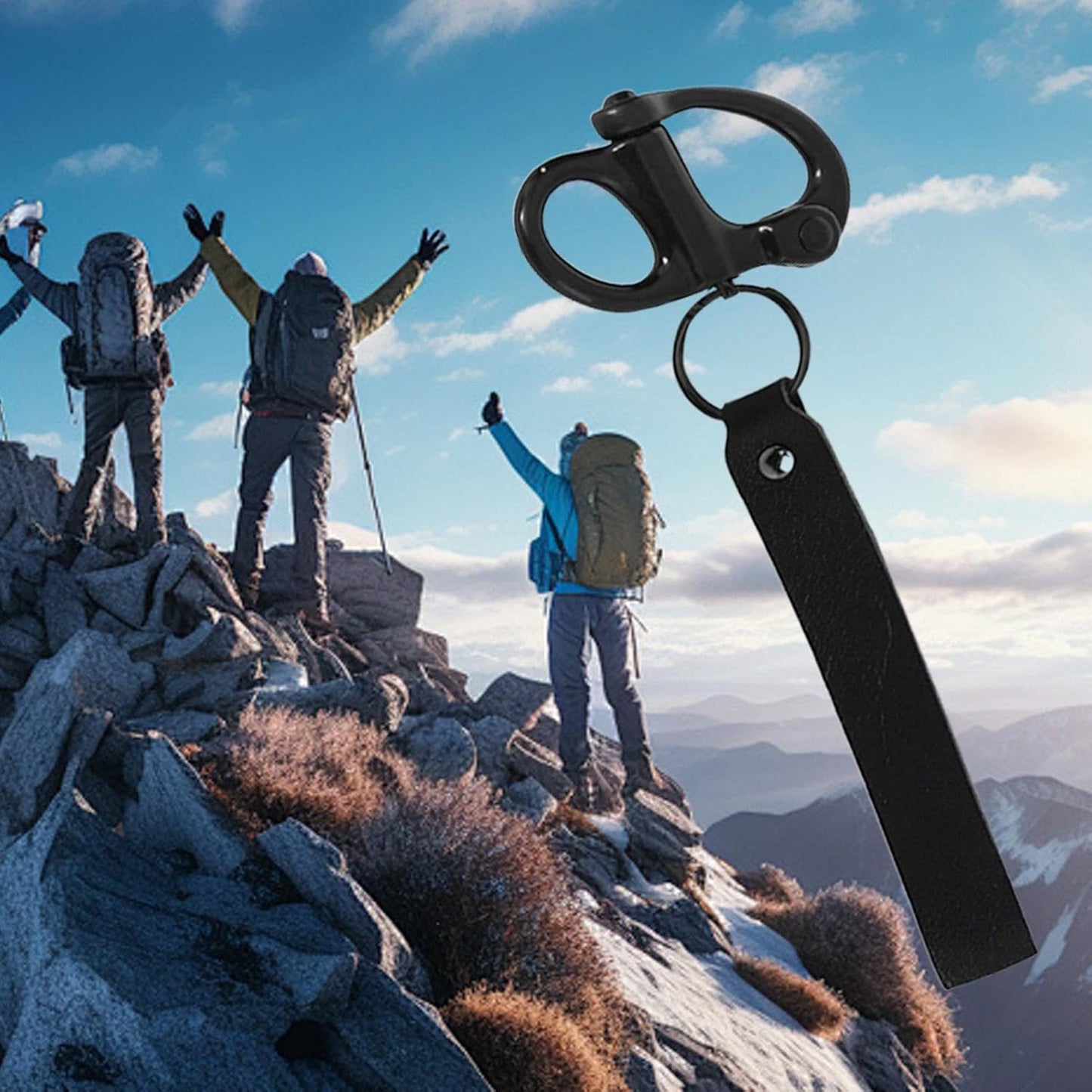 Quick Release Clip Shackle, Stainless Steel Snap Hook, Marine Grade Construction, Heavy Duty Rigging Connector, Firefighter Safety Tool, 6.3x4.72x0.79 Inches, Fire Rescue Equipment