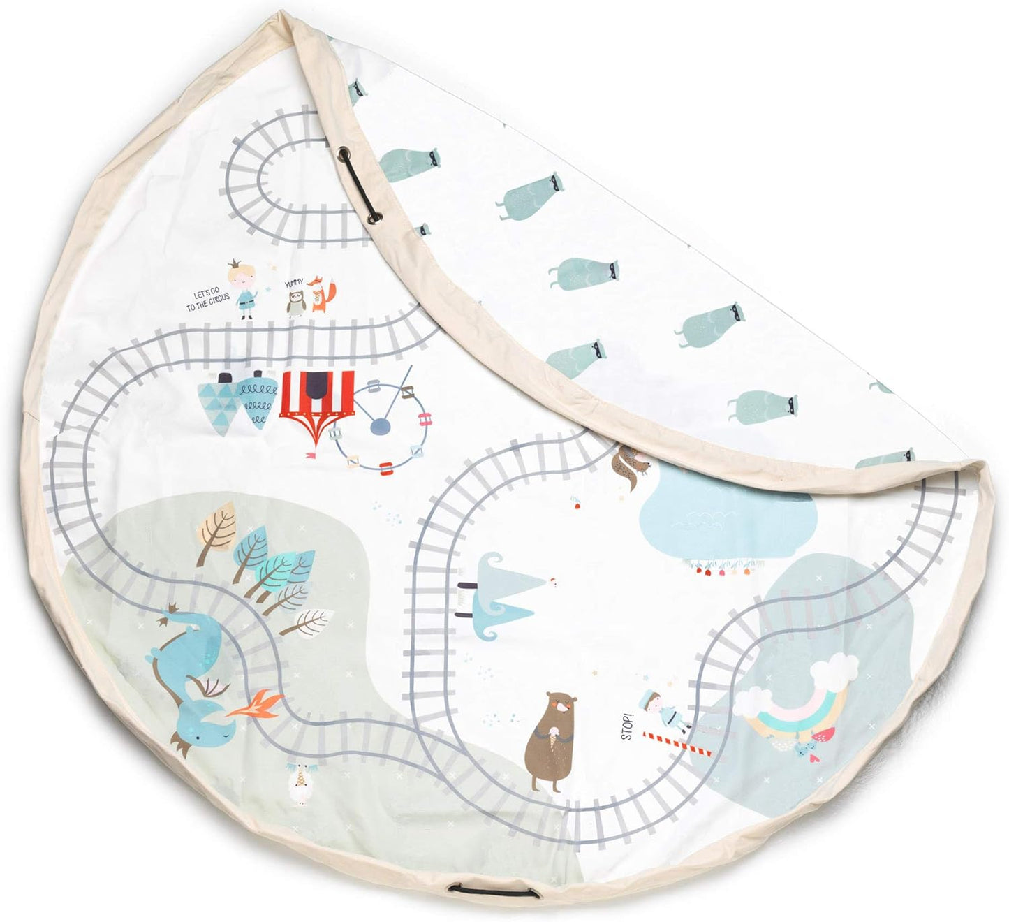 Play And Go Toy Storage Bag - Train - 140cm Toy Storage Bag