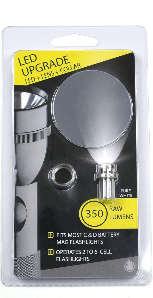 LITT Ultra-Bright Maglite LED Upgrade Bulb C & D Model (2-6 Cell Lens Kit)