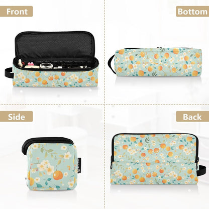 Borsa da viaggio per utensili da donna con tappetino rimovibile resistente al calore, borsa da viaggio organizer per utensili caldi e accessori per la cura dei capelli, essenziali da viaggio per donne