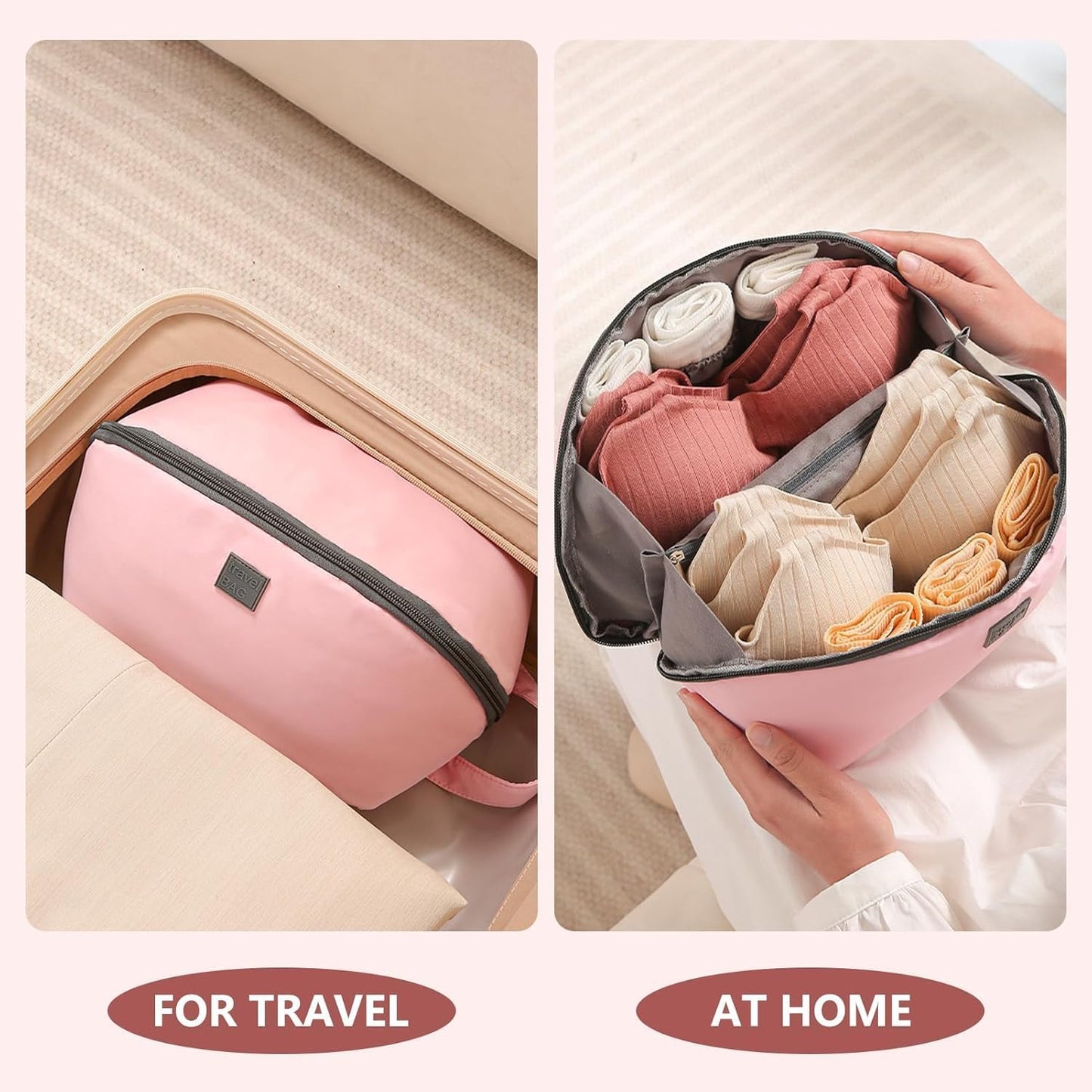 Bra Underwear Storage Bag Travel Lingerie Pouch, 1Pc Travel Underwear Storage Bag,Portable Waterproof Bra Storage Bag,Large Packing Organizer Bra Underwear Storage Bag,Portable Underwear Storage Bag