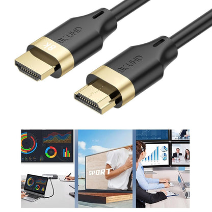 SYJHHWGS 8K60hz 2.1 Video Extension Cable Clearly 3D Visual For Gaming & Streaming PC And Consoles Compatible
