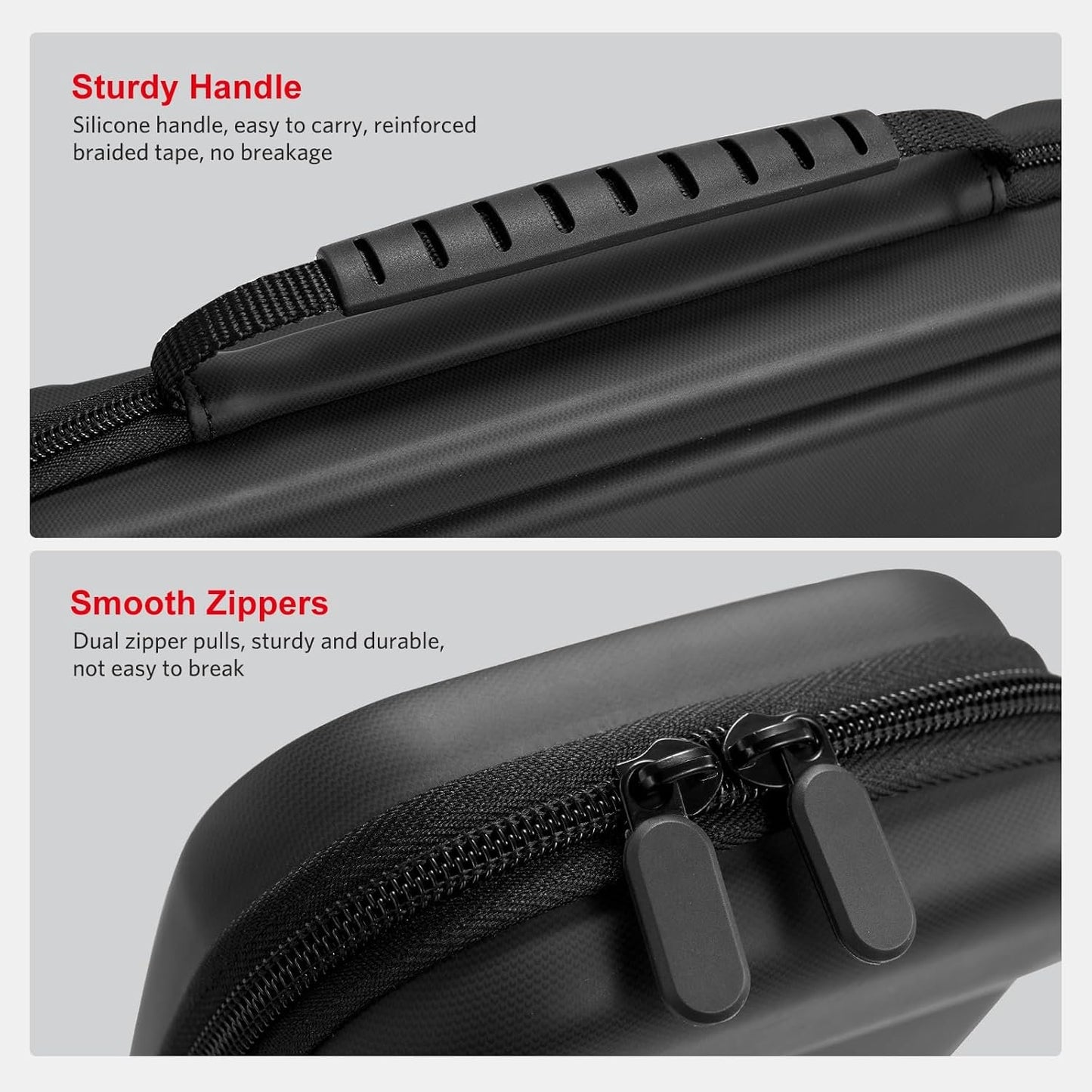 CoBak Large Capacity Carrying Case for Nintendo Switch 2 ( 2025 ) , Ultra Slim Premium EVA Travel Pouch with 24 Game Cartridges, Screen Protective Cover, Accessories Storage Bag, Black