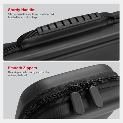 CoBak Large Capacity Carrying Case for Nintendo Switch 2 ( 2025 ) , Ultra Slim Premium EVA Travel Pouch with 24 Game Cartridges, Screen Protective Cover, Accessories Storage Bag, Black