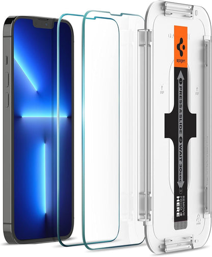 Spigen Tempered Glass Screen Protector Compatible with iPhone 14 Plus/iPhone 13 Pro Max - Sensor Protection