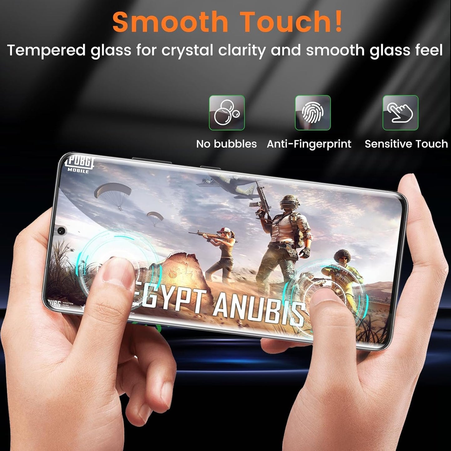 Lesakit 2 Pack Privacy Screen Protector for Samsung Galaxy S21 Ultra 6.8 inch, Anti Spy TPU Flexible Screen Protector [Support Fingerprint ID], True 28°, High Sensitivity, Case Friendly