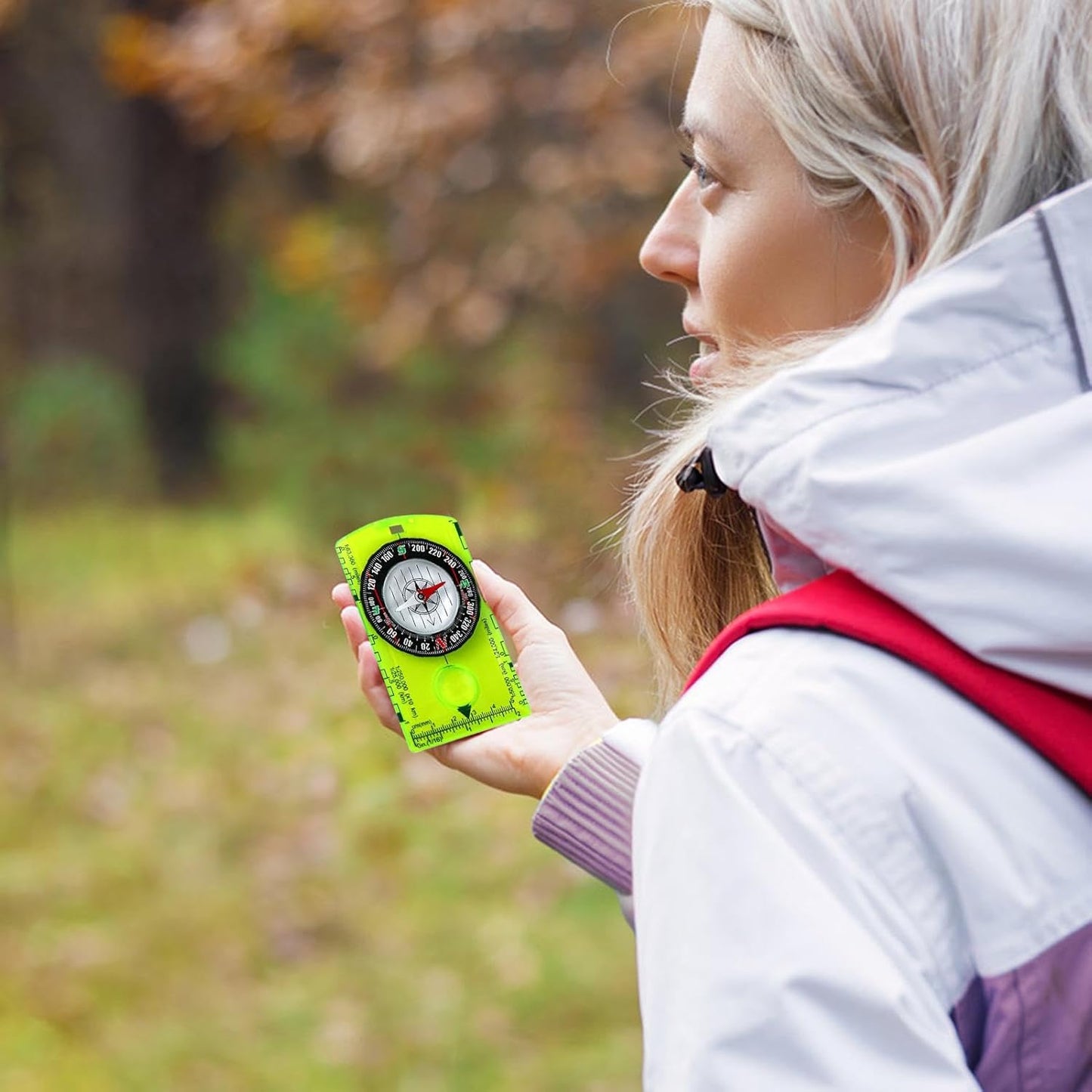 Lightweight Compass for Hiking | Precise Orienteering Compass for Outdoor | User Friendly Camping Gear, Lightweight Travel Supplies for Survival
