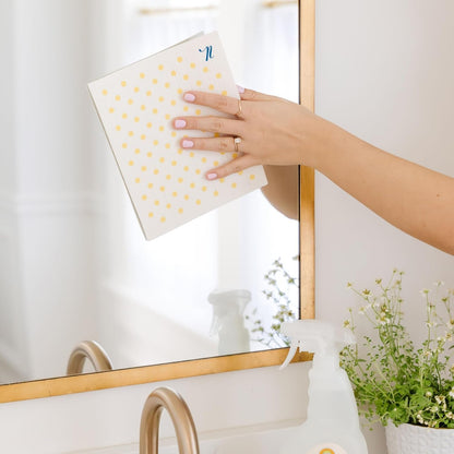 Nellie's Swedish Dishcloths (3 Pack) - Degradable, Eco-Conscious Paper Towel Alternative for Dishes - Absorb 15x Their Weight, Replace 15+ Rolls of Paper Towel - Ultra Absorbent and Odor-Free