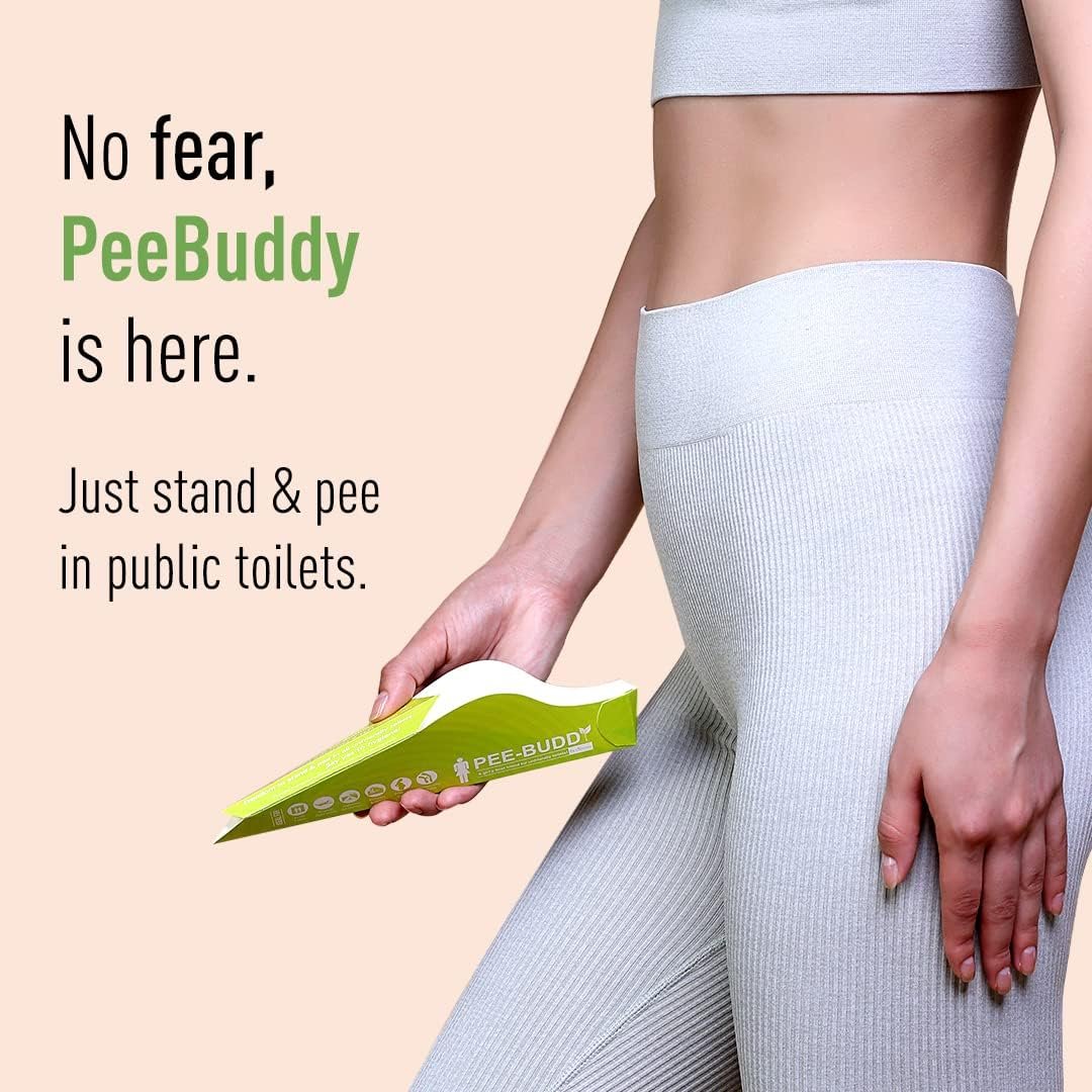 PeeBuddy 80 Funnels Portable Female Urination Device | Recyclable Disposable Urinal Funnel | Travel, Camping, Hiking and Outdoor Activities | Discreet and Compact Stand and Pee Funnel for Women, Girls
