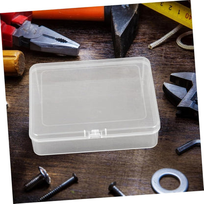 DOITOOL 6pcs Clear Plastic Organizer Storage Box for Small Parts Hardware Tools and Craft Projects Transparent Storage Containers with Lids for Efficient Workspace Organization
