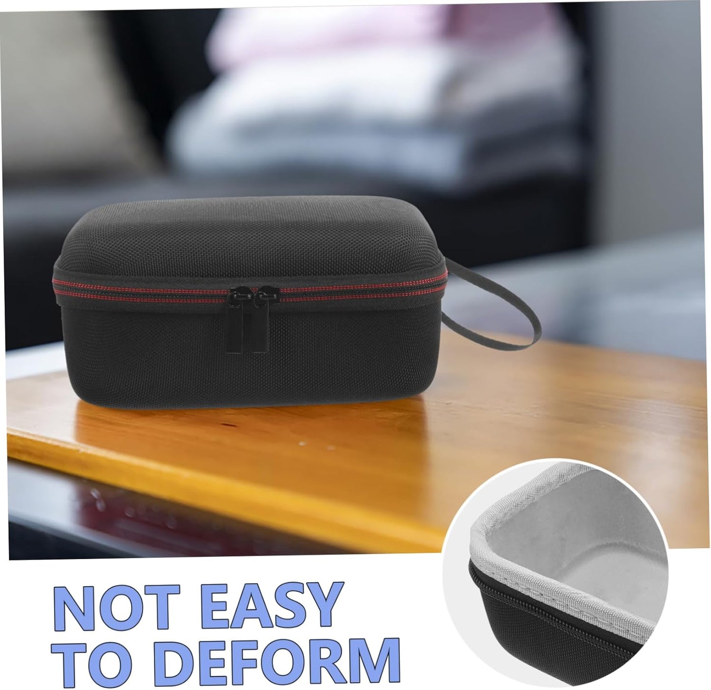 SHINEOFI Protective Case for Speakers and Portable Audio Organizer with Multifunctional Design for Use