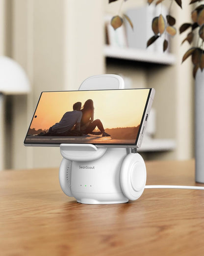 SwanScout Wireless Charger for Samsung, 3 in 1 Charging Station for Samsung S25 Ultra/S24/S23/Z Flip 6/Z Fold 6, Watch Charger for Galaxy Watch 7/Ultra/6/5, Galaxy Buds 3/Pro, 707S (No Adapter)