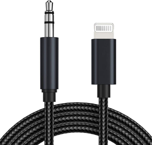 (Apple MFi Certified) AUX Cord for iPhone,Lightning to 3.5mm AUX Audio for Car Stereo Headphone Jack Cable Adapter Compatible for iPhone 14/13/12/11/XR/X/8/7/Speaker/Home Stereo/Headset/All iOS-3.3ft