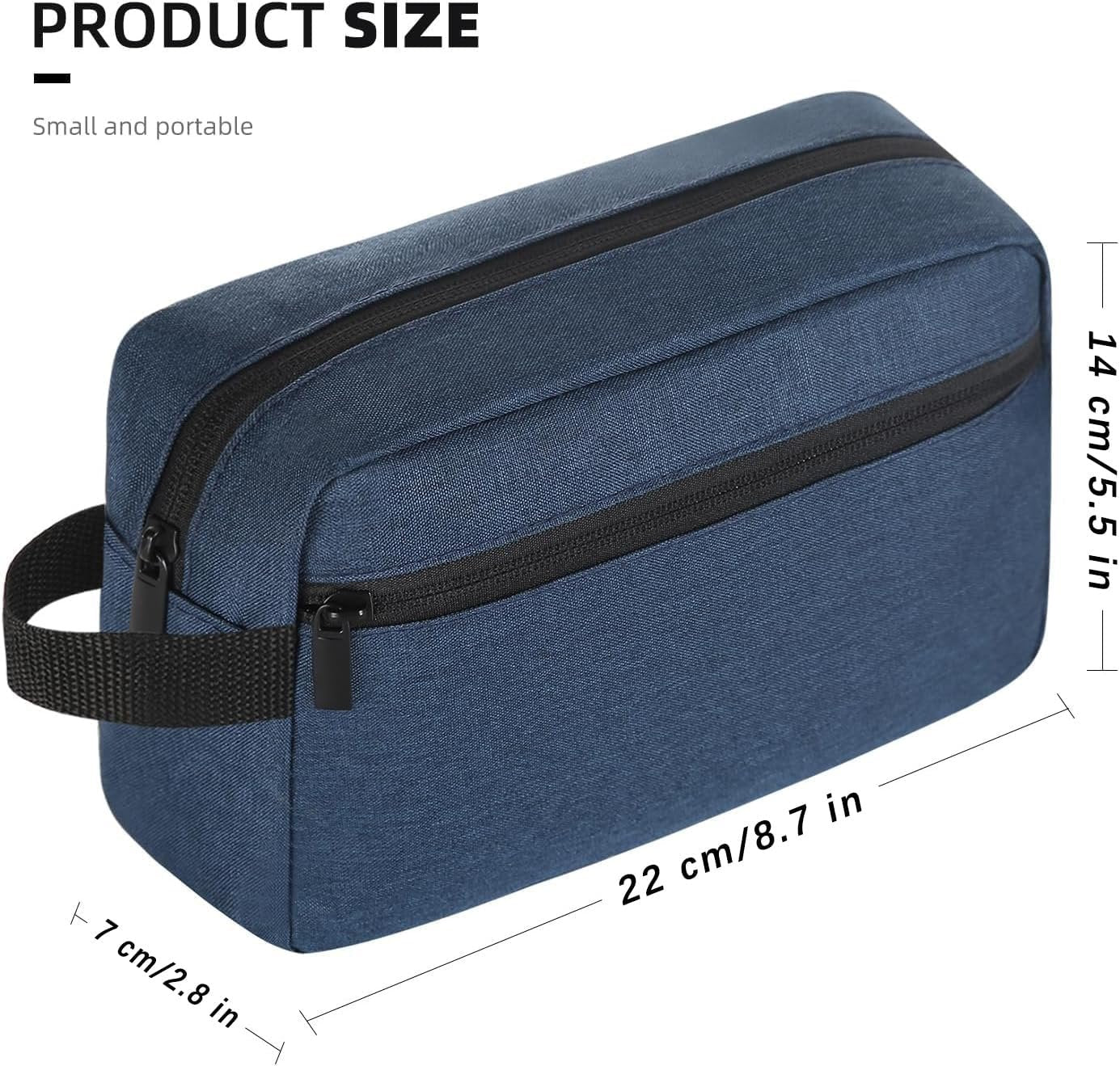 Hanging Toiletry Bag Portable Travel Bag with Hanging Hook, Toiletry Organizer Wash Bag Hanging Dopp Kit Shaving Kit Water-Resistant Makeup Cosmetic Bag Organizer for Accessories, Women Men and Kids