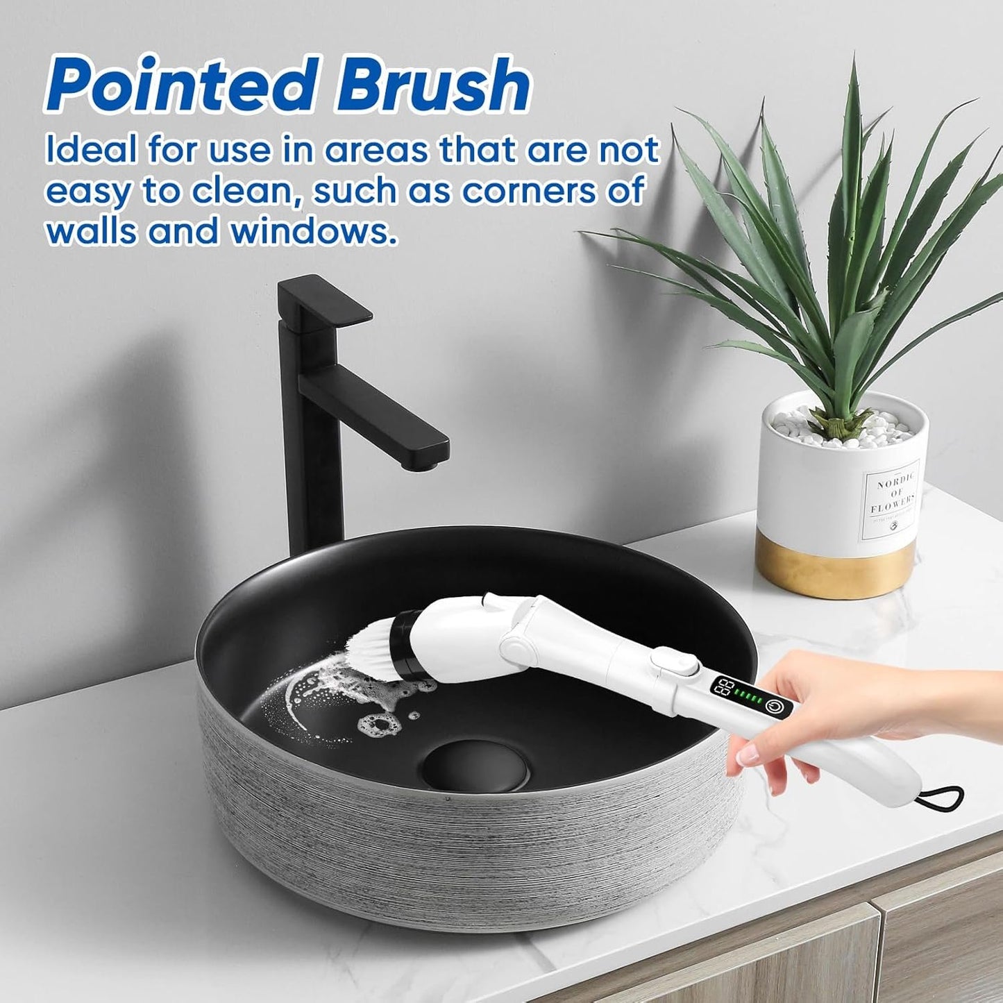 10-in-1 Electric Spin Scrubber Replaceable Brush Heads Set, Universal Electric Scrub Brush Heads for All Brands, Spin Brush Heads for Shower Scrubber, Electric Cleaning Brush for Bathroom Floor Tile
