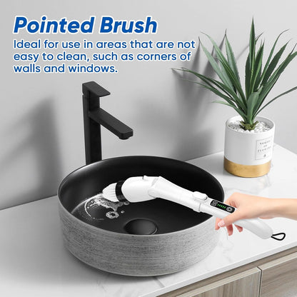 10-in-1 Electric Spin Scrubber Replaceable Brush Heads Set, Universal Electric Scrub Brush Heads for All Brands, Spin Brush Heads for Shower Scrubber, Electric Cleaning Brush for Bathroom Floor Tile