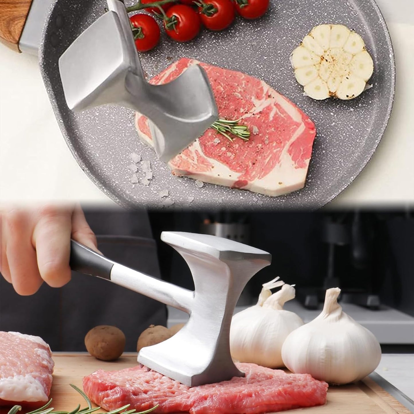 Meat Tenderizer, Meat Tenderizer Tool, Meat Mallet, Kitchen Meat Tenderizer Mallet, Meat Pounder, Meat Hammer, Kitchen Gadgets, Kitchen Utensils, Meat Mallet Pounder, Essentials, Meat Tools Hammer