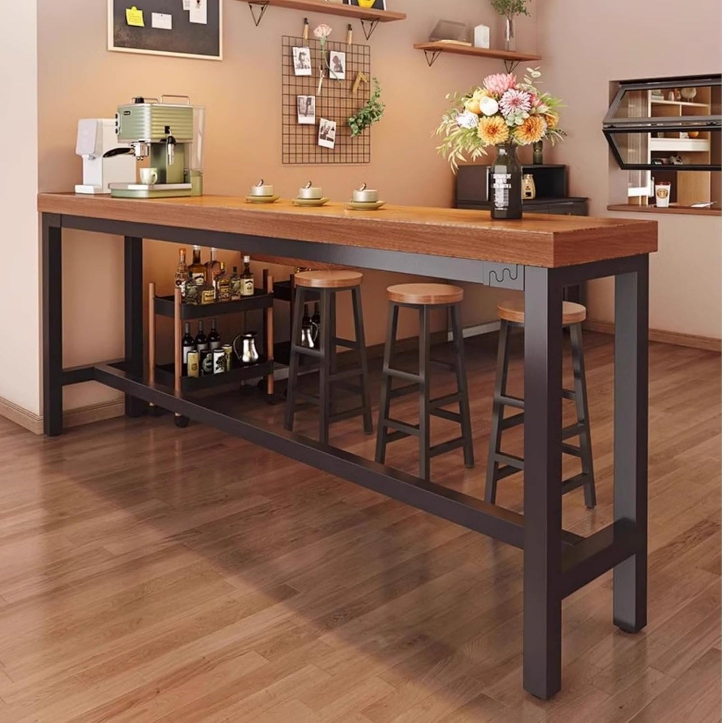 Bar Table,High Table,Bar Height Table,Counter Height Table,Counter Height Dining Table,Pub Table,Table Haute,High Top Table,Multifunctional Bar Table 100cm(39.4in)
