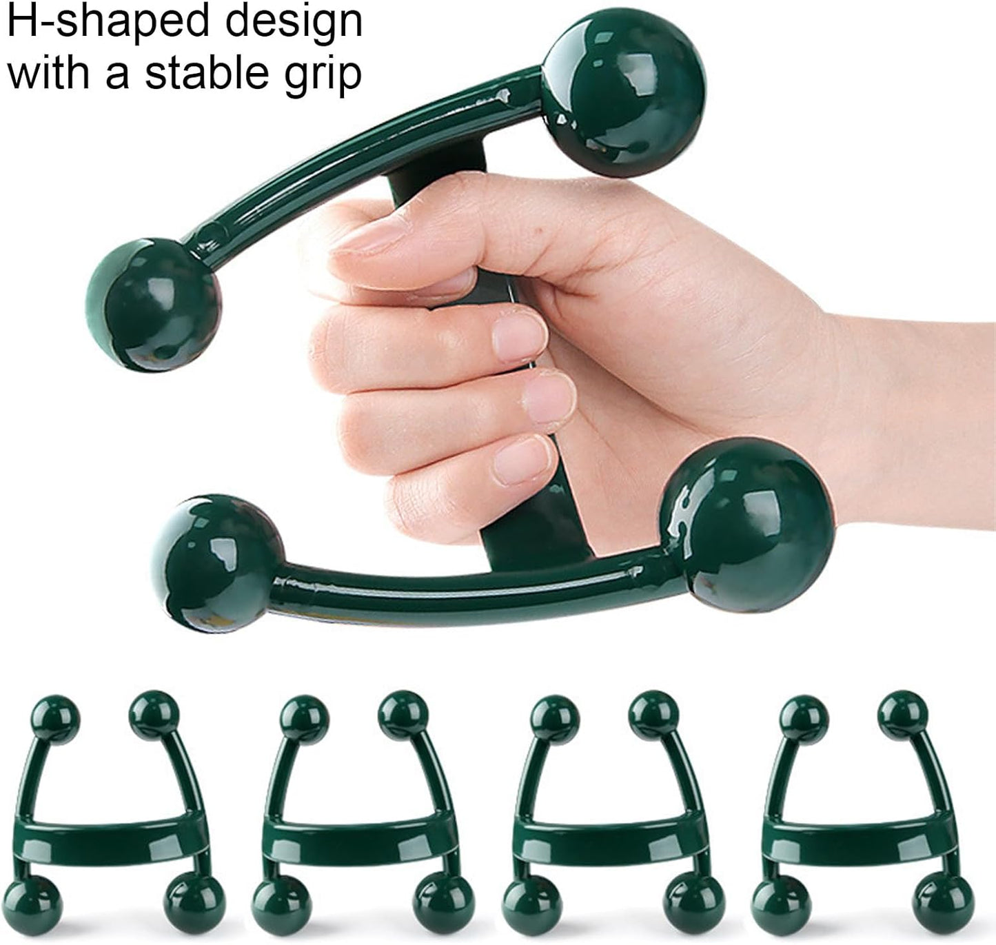 Gihioue Handheld Massager,H-Shaped Portable Body Massage Tools | Health Care Product, Fitness Equipment For Sole, Feet, Whole Body