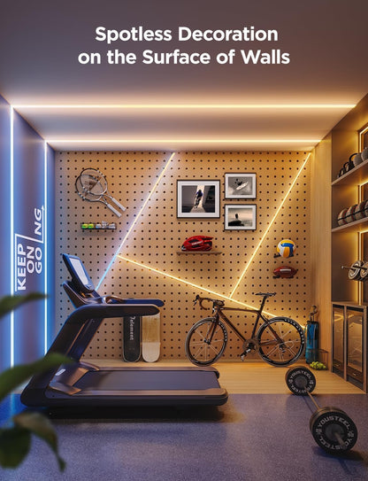 Govee COB LED Strip Light Pro, Smart Strip Light Compatible with Alexa, Google Assistant and Matter, RGBICW Light with Warm White, Color Changing Light Strip, LED Lights for Bedroom, Cabinet,16.4ft