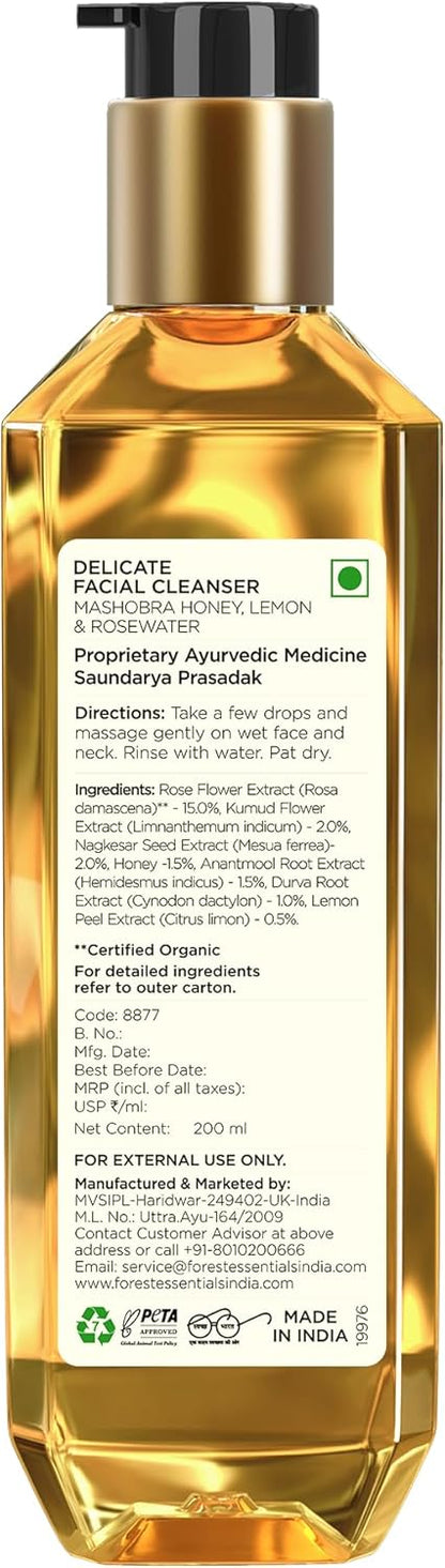 Forest Essentials Mashobra Honey Lemon and Rosewater Facial Cleanser 200ml