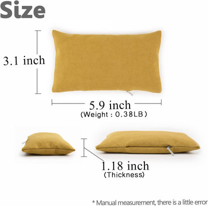 CandoCraft Ergonomic Mouse Wrist Rest Bean Bag, Carpal Tunnel Mouse Support Pad Filled Ergo Beads for Computer, Laptop, PC Gaming (Yellow)