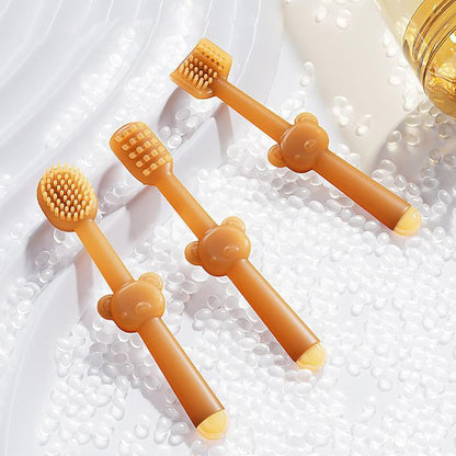 Dog Toothbrush, Pet Cleaner, Soft Bristle Brush, 3.74x2.17x2.17 inches, Complete Oral Care Set, Teeth and Tongue Hygiene Tool for Cats, Home Grooming Routine