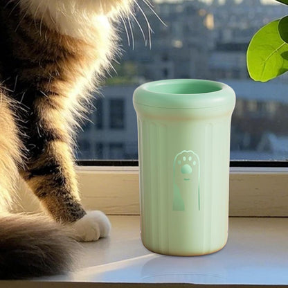 Apujent Dog Paw Washer | Pet Muddy Foot Cleaning Cup - Non-Slip Portable Paw Cleaner for Dogs, Fits Small Medium Large Breeds, Daily Grooming for Post-Walk Cleaning, Travel