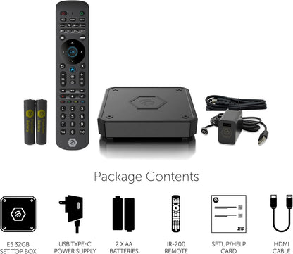 BuzzTV E5 Android 11 TV Box | 4K Streaming Device | 2GB RAM - 32GB Storage | Quad-Core Processor | Dual-Band Wi-Fi | Bluetooth 5.0