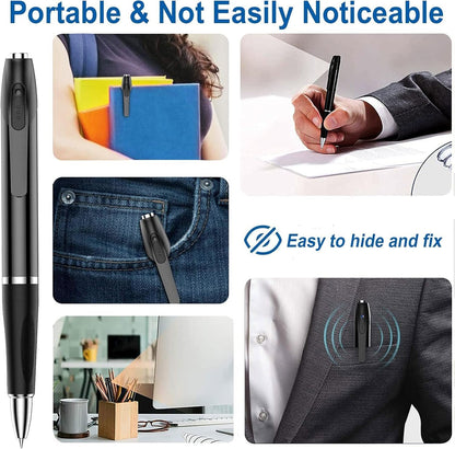GoFu Hidden Spy Camera Pen, HD 1080P Mini Portable Black Secret Camera with 32GB Micro SD Card, Pocket Cam Recorder for Video & Photo & Audio Recording up to 75 Minutes