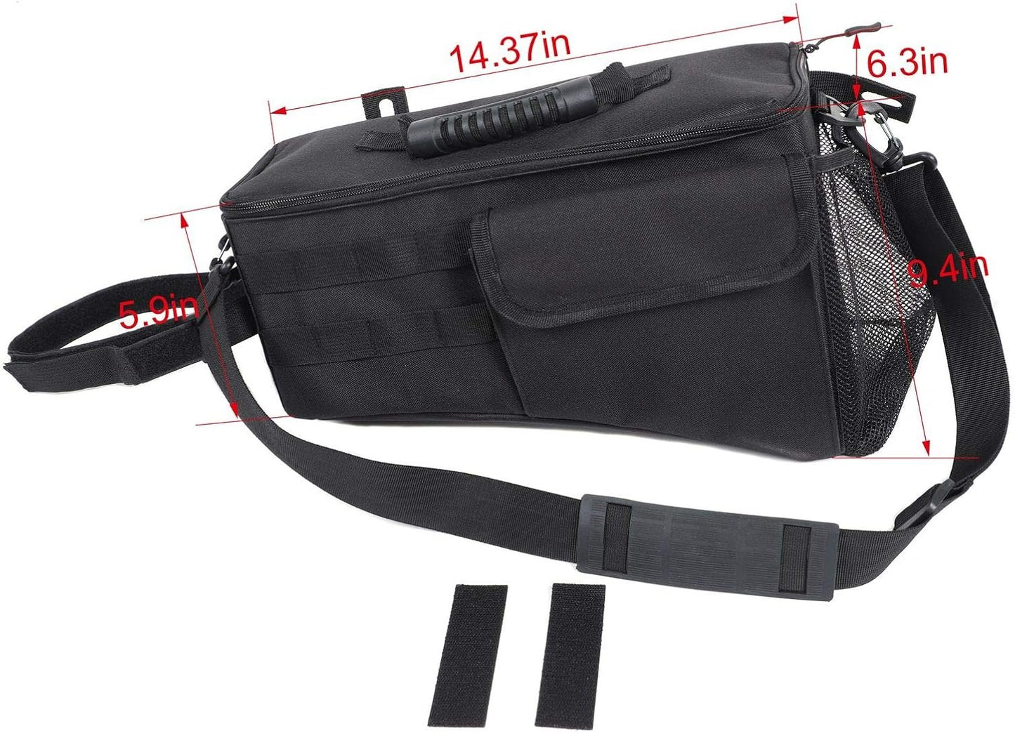 JeCar for JK Wheel Well Storage Bag Rear Trunk Organizer with Carrying Handle for 2007-2018 Jeep Wrangler JK & Unlimited 4 Door (Driver Side)