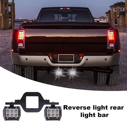 Generico Led Light Pods, Tailgate Light Strip with Hitch Mount, Waterproof Reverse Spotlight Bars for Pickup Truck, Boat, Trailer, Towing Vehicle Rear Accessories, 1 Piece