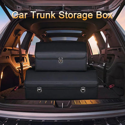 Car Trunk Organizer for Mini Countryman ALL4 F54 F55 F56 F57 F60,Large Capacity Multi Compartment Car Trunk Storage Box,Collapsible Car Storage Organizer,S-B