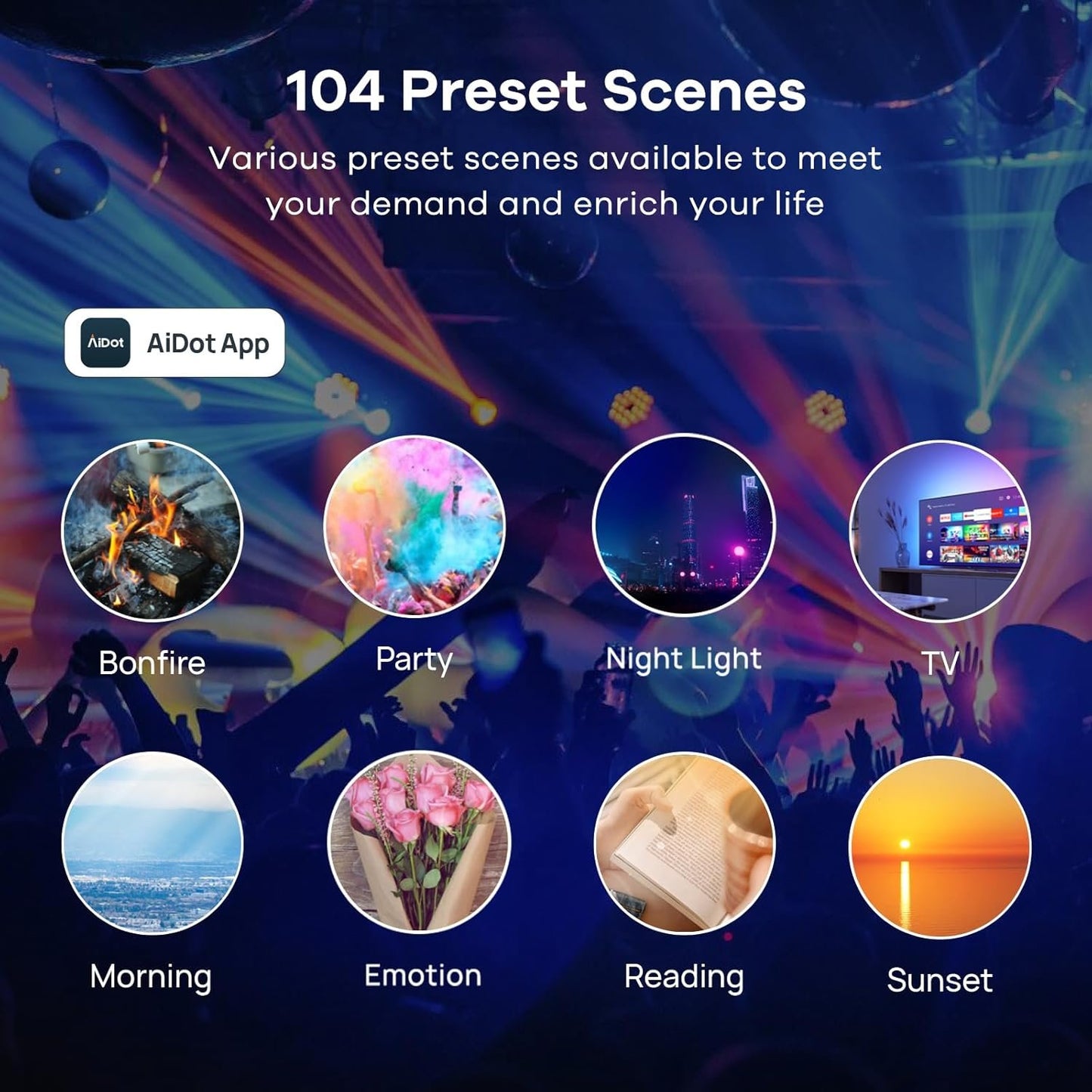 Linkind WiFi Smart Light Bulbs, Alexa Light Bulb Work with Alexa, Google Home, RGBTW 16 Million Color Changing Light Bulbs Dimmable, Mood Lighting, 2.4GHz Only, A19 E26 WiFi Bulb 60W 800LM 1 Pack