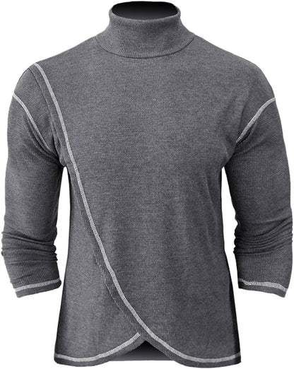 ZDSUHYIW Tech - Maglia a maniche lunghe da uomo, sportiva, traspirante, a maniche lunghe, tecnologia anti-odor, per allenamento all'aperto, fitness, maglietta Essentials Henley, a maniche lunghe,