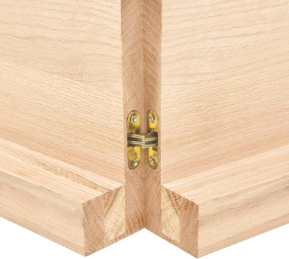 140 x 40 cm Solid Wood Table Top, Raw Edge Design, Versatile Kitchen Dining Table, Desk Surface, Ricambio Tavolo per Home & Office Use