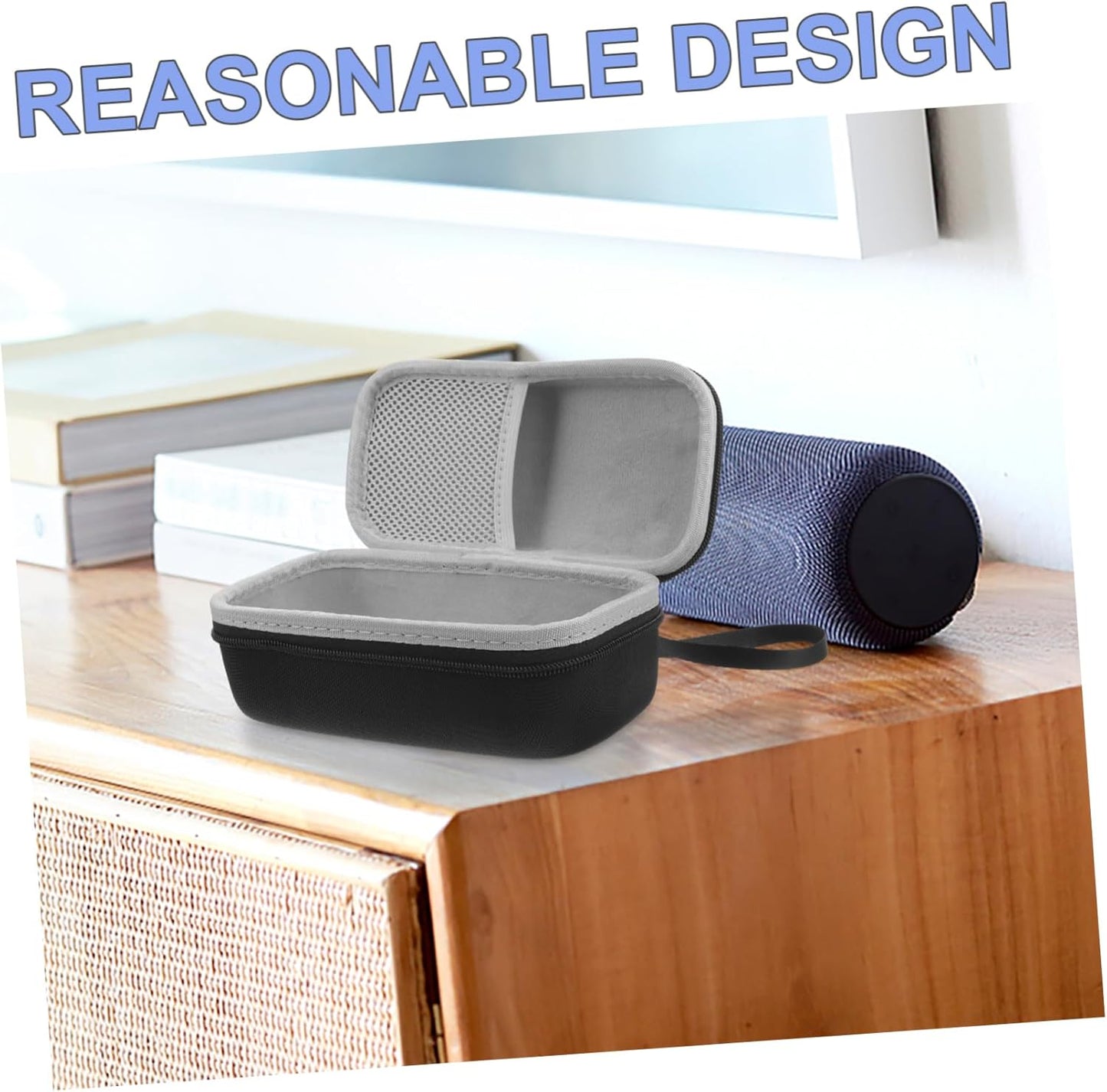 SHINEOFI Protective Case for Speakers and Portable Audio Organizer with Multifunctional Design for Use