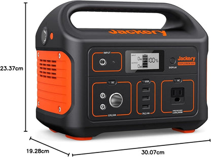 Jackery Portable Power Station Explorer 500, 518Wh Outdoor Solar Generator Mobile Lithium Battery Pack with 110V/500W AC Outlet for Home Use, Emergency Backup,Road Trip Camping (Solar Panel Optional)…