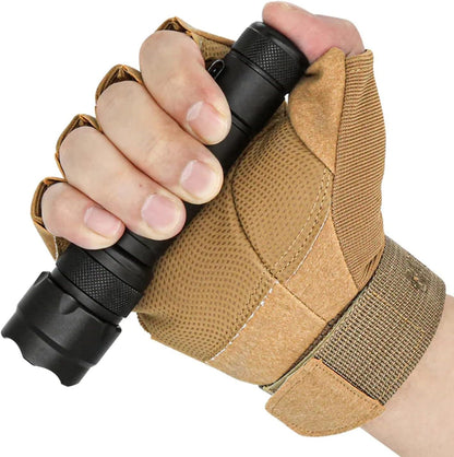ULTRAFIRE Tactical LED Torch with Flashlight Holster, 1000 Lumens Single Mode Small Torch with Duty Belt Clip Torch Pouch, Bright Mini Torch WF-502B