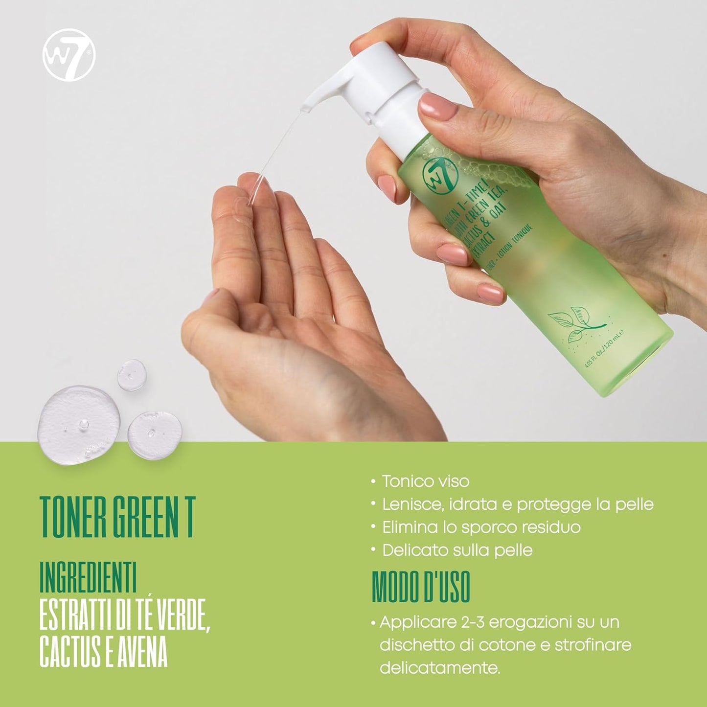 W7 - Skin Refresh Basic Gift Set - Face Moisturizer, Cleansing Gel, Tonic and Serum - Natural Cosmetics for Skin Care