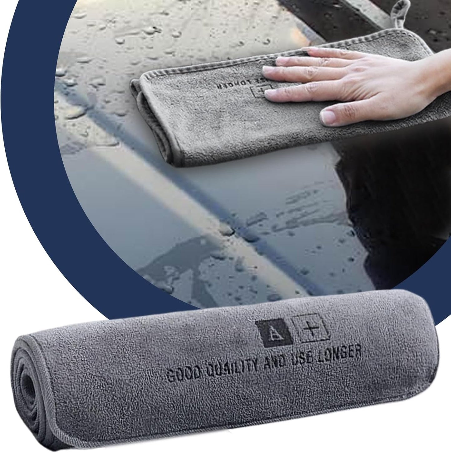 Générique Car Wash Towels Drying, Detailing Towels, Compact Heavy Duty Design Ultra Absorbent Reeusable Wipes and Washcloths for Auto, Glass, Dishes, Home, Bathroom, Garage, Mirror Cleaning