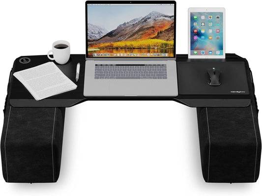 Couchmaster CYBOSS - Extra Wide Laptop Stand for Couch and Bed, Ergonomic Design with Cushions, Lap Desk Supports Notebooks up to 18 Inches â€“ You are The Big Boss! The CYBOSS!