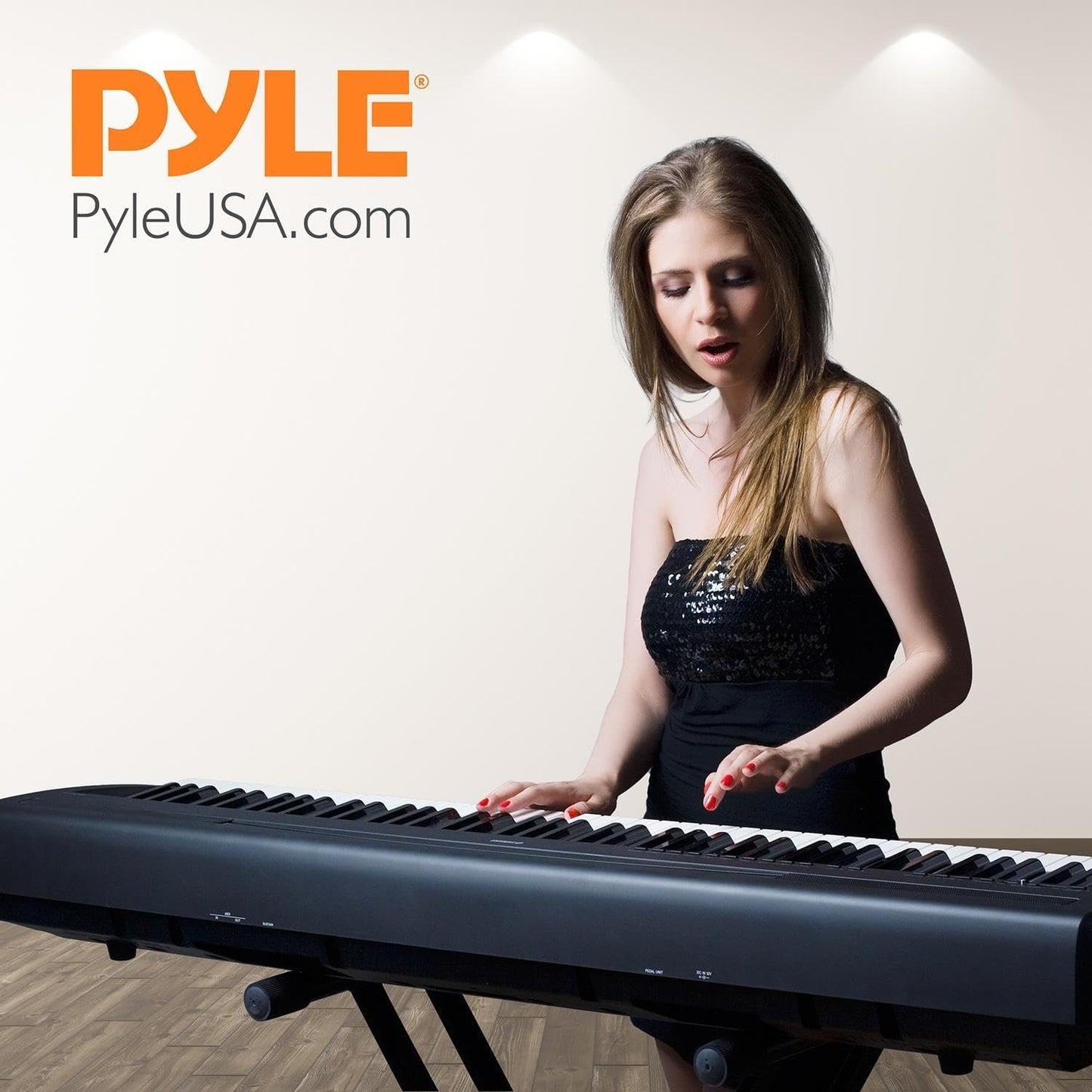 Pyle Electronic Digital Keyboard Stand - Piano Keyboard Stand, Adjustable Height (PKSTX5)
