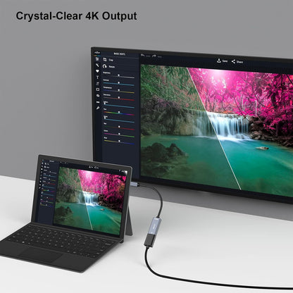 BENFEI Mini DisplayPort(Thunderbolt) to HDMI Adapter 4K@60Hz, Compatible with MacBook Air 2010-2017, MacBook Pro 2010-2015,Mac Mini 2010-2014, Surface pro 1/2/3/4[Aluminium Shell&Nylon Cable]