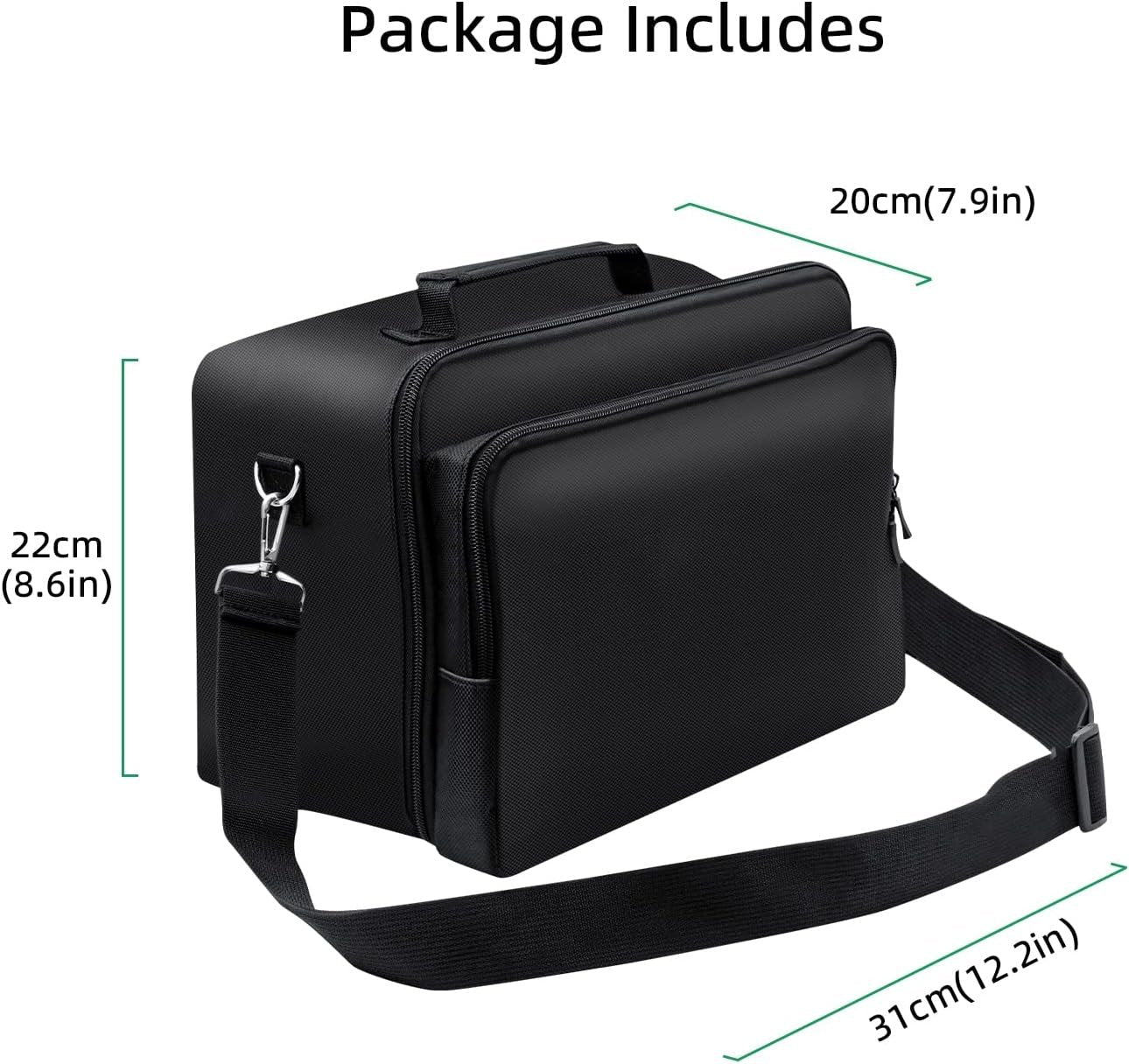 Mcbazel Travel Bag Carrying Case for Xbox Series X, Portable Storage Case Bag with Multiple Storage Pockets for Controllers, Games, Cables and Other Gaming Accessories