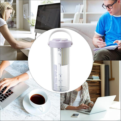 Buhyujkm Split Drinking Cup | 800ml 2 Use Water Bottle,Stylish Portable Travel Bottle, Two Sided Cup with Divider for Hydration, Camping, Backpacking, Travel