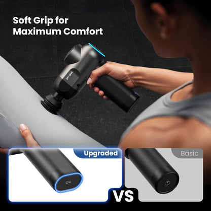 BOB AND BRAD C2 Massage Gun, Deep Tissue Percussion Massager Gun, Handheld Muscle Massager with 5 Speeds and 5 Heads, for Home Gym Office Workout Recovery Pain Soreness Relief, Gifts for Men Women
