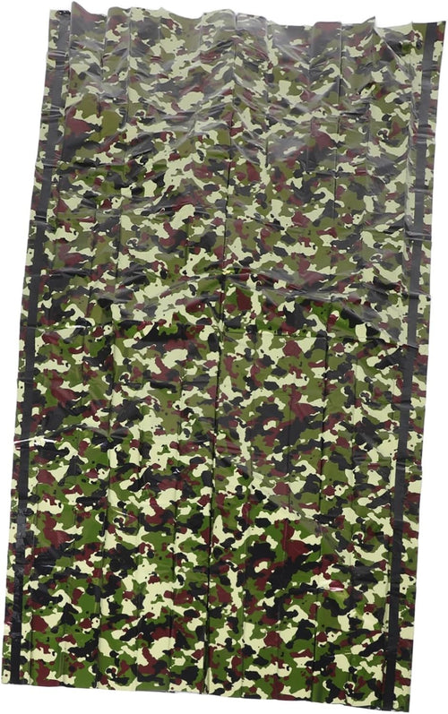 Kisangel 1 Set Multi Use Emergency Sleeping Tent Lightweight Thermal Insulation Bivy Sack for Outdoor Camping Hiking Emergency Warm Tent Durable Portable Camouflage